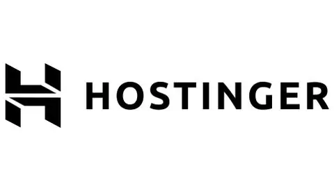 Hostinger logo featuring a stylized H and the company name, a top beginner-friendly web hosting provider in 2025