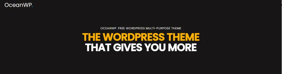 OceanWP WordPress theme banner